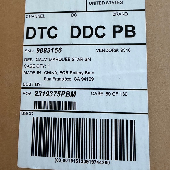 Pottery Barn Galvanized Metal Star Light size small - Picture 8 of 8